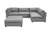 Picture of ASPECT Nappa Fabric Memory Foam Sectional Modular Sofa (Grey)