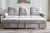 Picture of SANCO Sectional Sofa/Sofa Bed with Drop-Down Console & Charging Port & Storage