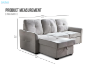 Picture of SANCO Sectional Sofa/Sofa Bed with Drop-Down Console & Charging Port & Storage