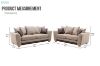 Picture of ARLO 3/2 Seater Fabric Sofa Range