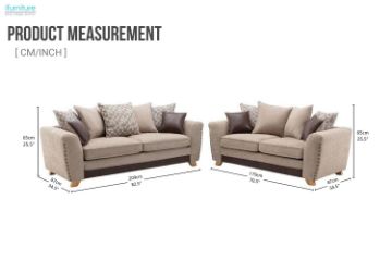 Picture of ARLO 3/2 Seater Fabric Sofa Range