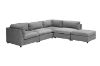 Picture of ASPECT Nappa Fabric Memory Foam Sectional Modular Sofa (Grey)- 5PC Big Combo Set