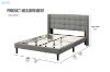 Picture of SONOMA Fabric Bed Frame + ORION Foam Mattress Combo Deal (Light Grey)