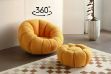 Picture of SUNFLOWER 360° Swivel Lounge Chair with Ottoman (Yellow)