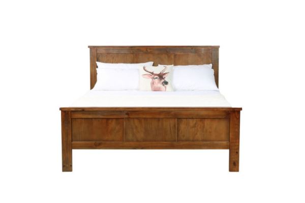 Picture of [FLOOR MODEL CLEARANCE] WOODLAND Bed Frame in Queen Size (Rustic Brown)