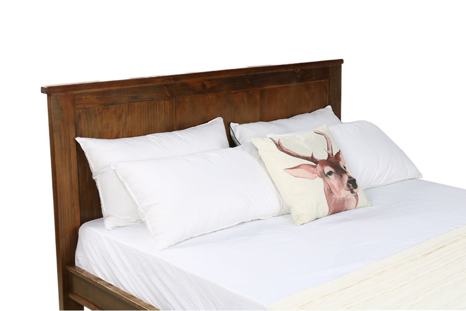 [FLOOR MODEL CLEARANCE] WOODLAND Bed Frame in Queen Size (Rustic Brown)