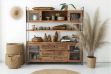 Picture of ELMORE Reclaimed Pine Wood Cabinet Shelf/Display Cabinet(190x180cm)