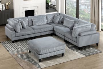 Picture of VIANNA Sectional Modular Sofa Range (Grey) - 6PC Big Combo Set