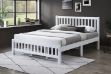 Picture of FORESTER Solid Wood Bed Frame (White) - Queen Size