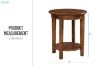 Picture of ELINA Round Solid Birch Wood Side Table