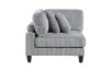 Picture of VIANNA Corduroy Sectional Modular Sofa Range (Grey) - 5PC Big Combo Set 