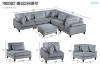 Picture of VIANNA Corduroy Sectional Modular Sofa Range (Grey)