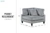 Picture of VIANNA Sectional Modular Sofa Range (Grey) - Corner