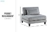 Picture of VIANNA Corduroy Sectional Modular Sofa Range (Grey) - Armless