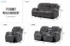 Picture of GRACEY 3/2/1 Seater Power Reclining Sofa Range with Bluetooth Speaker + USB & LED (Grey)