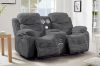 Picture of GRACEY 3/2/1 Seater Power Reclining Sofa Range with Bluetooth Speaker + USB & LED (Grey)