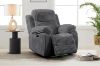 Picture of GRACEY 3/2/1 Seater Power Reclining Sofa Range with Bluetooth Speaker + USB & LED (Grey)