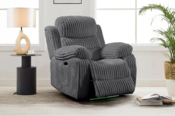 Picture of GRACEY 1-Seater Power Reclining Armchair with USB Port and Light Strip