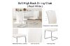 Picture of EDAN High Back Dining Chair with Lacquered Base (Pearl White) - 2 Chairs in 1 Carton
