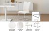 Picture of EDAN High Back Dining Chair with Lacquered Base (Pearl White) - 2 Chairs in 1 Carton