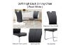 Picture of EDAN High Back Dining Chair with Chromed Base (Elegant Black) - Each