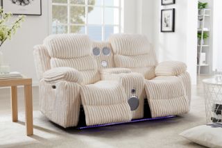 Picture of GRACEY 3/2 Seater Power Reclining Sofa Range (Beige) - 2RRC