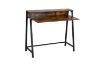 Picture of EMMI 100 Dual-Tier Office Desk with Shelf (Rustic Brown)