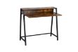 Picture of EMMI 100 Dual-Tier Office Desk with Shelf (Rustic Brown)