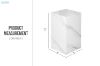 Picture of DELRAY H57 Sintered Stone Side Table & Plinth(Matte White)