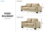 Picture of MODA 3/2 Seater Sofa Range (Beige)
