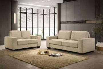 Picture of MODA 3/2 Seater Sofa Range (Beige) - 3+2 Sofa Set