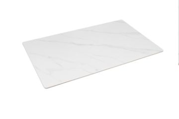 Picture of LAVANT Rectangular Sintered Stone Table Top (White) - 130x80 