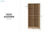Picture of MOOK 180x80cm Bookshelf (Light Oak)