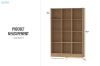 Picture of MOOK 180x120cm Bookshelf (Light Oak)