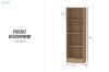 Picture of MOOK 180x57cm 4-Tier Bookshelf (Light Oak)