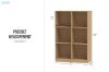Picture of MOOK 121x80cm Bookshelf (Light Oak)