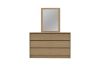 Picture of MOOK 6-Drawer Dresser with Mirror (Light Oak)