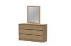 Picture of MOOK 6-Drawer Dresser with Mirror (Light Oak)