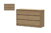 Picture of MOOK 6-Drawer Dresser with Mirror (Light Oak)
