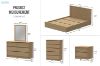 Picture of MOOK 4PC/5PC/6PC Bedroom Combo Set in Queen Size (Light Oak)