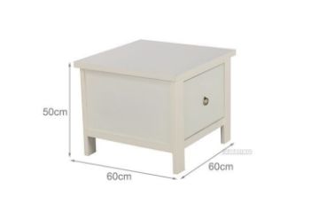 Picture of [FLOOR MODEL CLEARANCE] METRO Pine Lamp Table *Cream