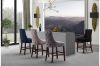 Picture of [FLOOR MODEL CLEARANCE]FRANKLIN Velvet Counter Chair Solid Rubber Wood Legs (Black) - Single