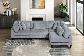 Picture of VIANNA Sectional Modular Sofa Range (Grey) - 4PC Big Combo Set 