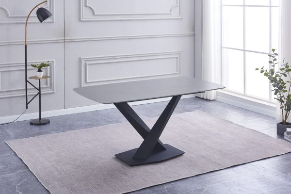 Picture of [FLOOR MODEL CLEARANCE]MALCOLM 1.6M Sintered Stone Top Dining Table (Ceramic Top)