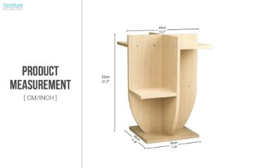 Picture of [FLOOR MODEL CLEARANCE]SAN End Table with Shelves