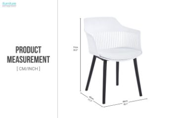 Picture of [FLOOR MODEL CLEARANCE]VERVE Arm Chair (White) - Each