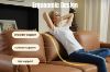 Picture of CASPER Foil-finished Fabric 3-Seater Sofa (Light Brown) 