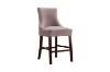 Picture of [FLOOR MODEL CLEARANCE]FRANKLIN Velvet Counter Chair Solid Rubber Wood Legs (Pink) - Single