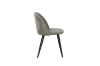 Picture of [FLOOR MODEL CLEARANCE]SOLIS Dining Chair with Black Metal Legs (Grey) - Single