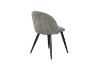 Picture of [FLOOR MODEL CLEARANCE]SOLIS Dining Chair with Black Metal Legs (Grey) - Single